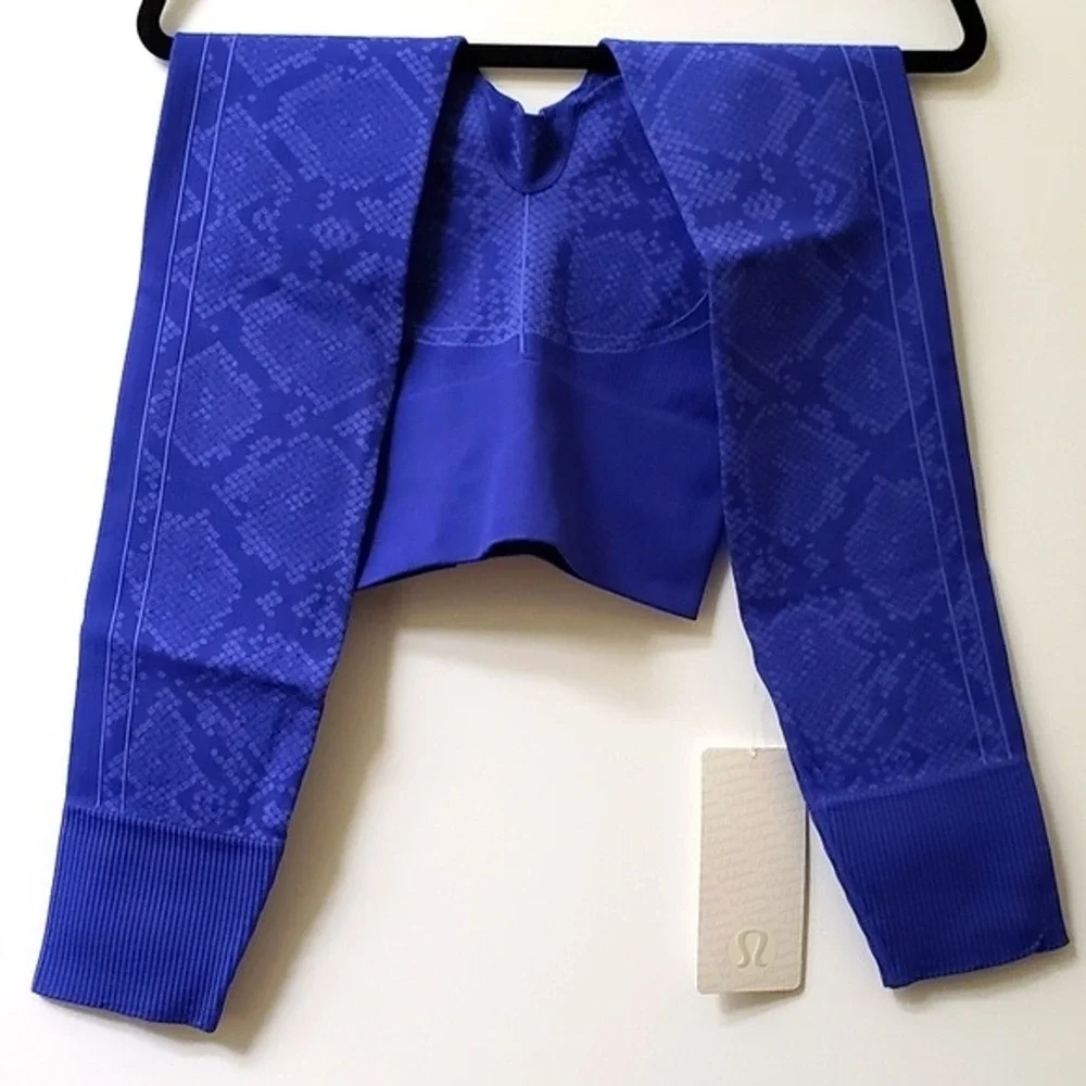 Lululemon‎ leggings RARE Ebb to Street NWT Snakeskin Print